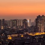 city view at night